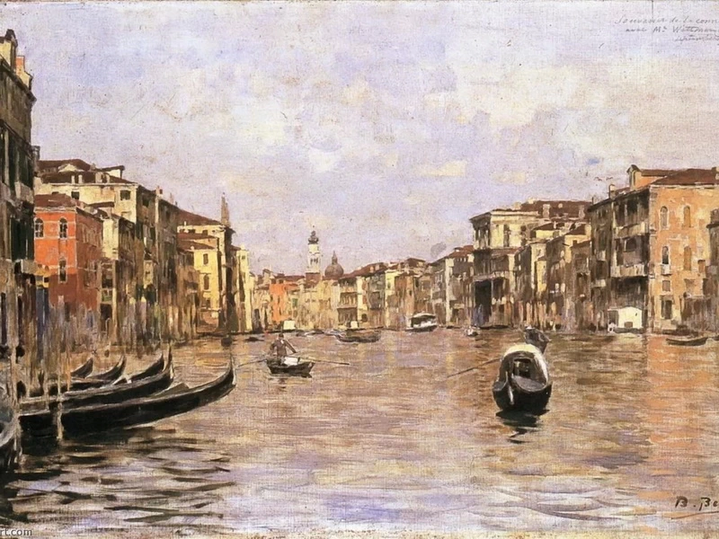 1851-Bartolomeo Bezzi - Il Canal Grande